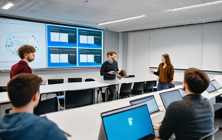 미디어 프로듀서 자격증 취득 과정 브이로그 - **Prompt:** A confident, determined young Russian woman, in her late 20s, with a stylish, modern bob...