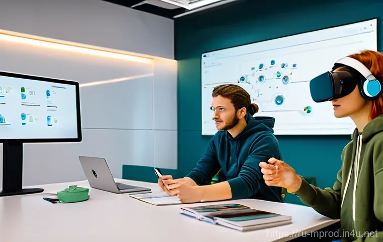 미디어 프로듀서로 성공하기 위한 커리어 로드맵 - **"The Analytical Media Strategist"**
    A focused media producer, a woman in her late 20s or early...