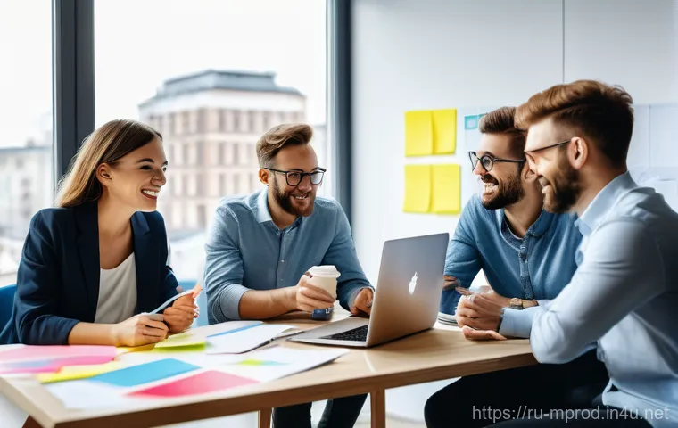 미디어 프로듀서의 팀워크 관리 방법 - Image Prompt 1: The Spark of Collaboration** 미디어 프로듀서의 팀워크 관리 방법 - Image Prompt 1: The Spark of Collaboration**