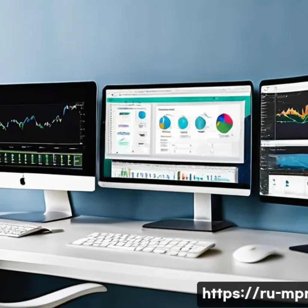 미디어 프로듀서 경력자를 위한 전문 과정 - A modern media producer’s creative workspace featuring multiple digital screens displaying video edi...